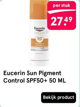 Etos Eucerin Sun Pigment Control SPF50+ aanbieding
