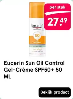 Etos Eucerin Sun Oil Control Gel-Crème SPF50+ aanbieding
