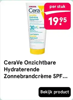 Etos CeraVe Onzichtbare Hydraterende Zonnebrandcrème SPF aanbieding
