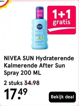 Etos NIVEA SUN Hydraterende Kalmerende After Sun Spray aanbieding