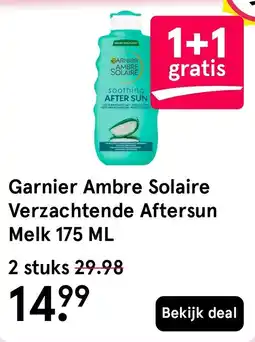 Etos Garnier Ambre Solaire Verzachtende Aftersun Melk aanbieding