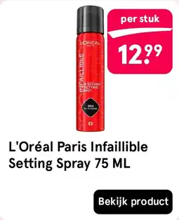 Etos L'Oréal Paris Infaillible Setting Spray aanbieding