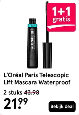 Etos L'Oréal Paris Telescopic Lift Mascara Waterproof aanbieding