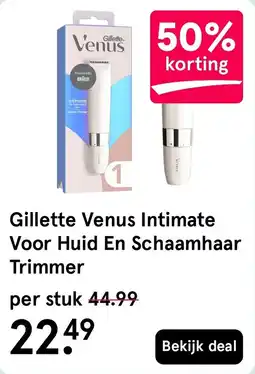 Etos Gillette Venus Intimate Voor Huid En Schaamhaar Trimmer aanbieding