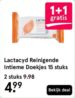 Etos Lactacyd Reinigende Intieme Doekjes aanbieding