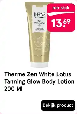 Etos Therme Zen White Lotus Tanning Glow Body Lotion aanbieding