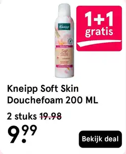 Etos Kneipp Soft Skin Douchefoam aanbieding