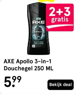 Etos AXE Apollo 3-in-1 Douchegel aanbieding