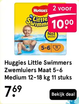 Etos Huggies Little Swimmers Zwemluiers Maat 5-6 Medium 12-18 kg aanbieding