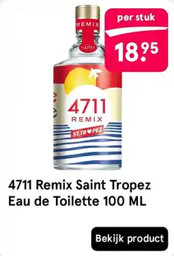 Etos 4711 Remix Saint Tropez Eau de Toilette aanbieding