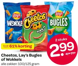 Spar Cheetos, Lay's Bugles of Wokkels aanbieding