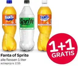 Spar Fanta of Sprite aanbieding