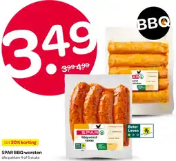 Spar SPAR BBQ worsten aanbieding