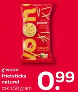 Spar G'woon frietsticks naturel aanbieding