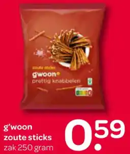 Spar G'woon zoute sticks aanbieding