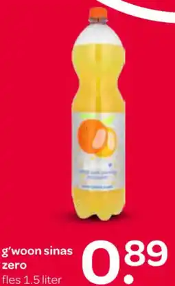 Spar G'woon sinas zero aanbieding
