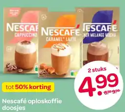 Spar Nescafé oploskoffie doosjes aanbieding
