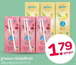 Spar G'woon tintelfruit aanbieding