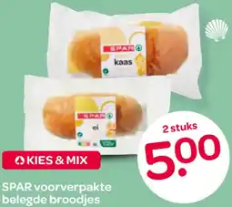 Spar SPAR voorverpakte belegde broodjes aanbieding