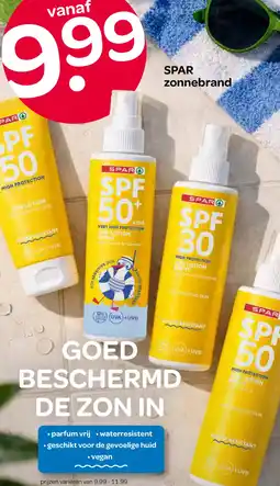 Spar SPAR zonnebrand aanbieding