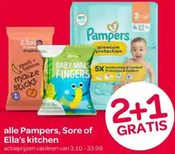 Spar Alle Pampers, Sore of Ella's kitchen aanbieding