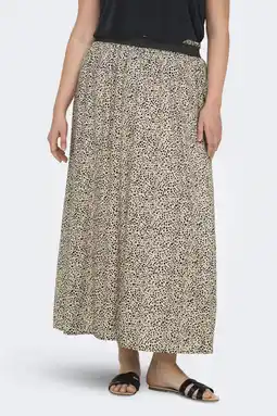 Wehkamp ONLY CARMAKOMA plissé rok zand aanbieding