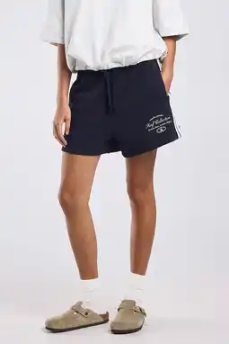 Wehkamp America Today regularwaist sweatshort donkerblauw aanbieding