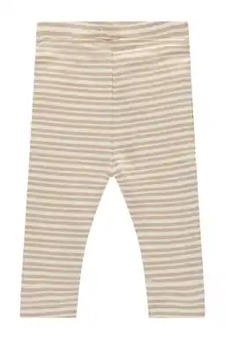 Wehkamp Babyface baby gestreepte broek beige/ecru aanbieding