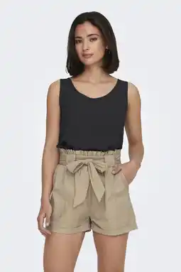Wehkamp ONLY mouwloze top zwart aanbieding