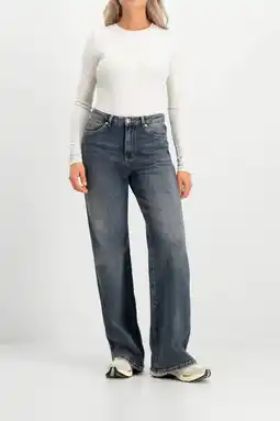 Wehkamp Circle of Trust highwaist wide leg jeans dark blue denim aanbieding