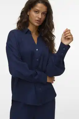 Wehkamp VERO MODA blouse blauw aanbieding