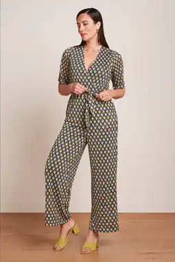 Wehkamp King Louie rechtvallend jumpsuit donkerblauw aanbieding