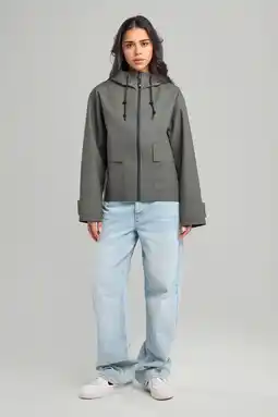 Wehkamp America Today regenjas grijs aanbieding
