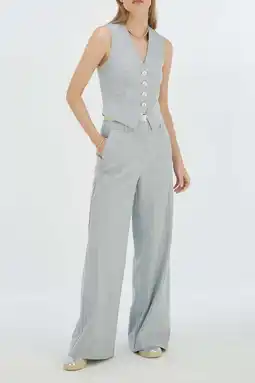 Wehkamp JOSH V gilet lichtblauw aanbieding
