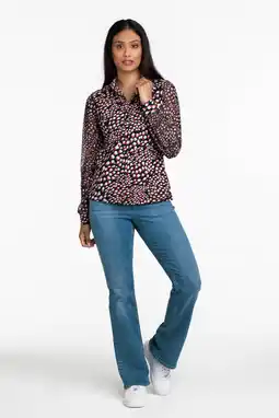Wehkamp Tramontana flared jeans FLEUR medium blue denim aanbieding