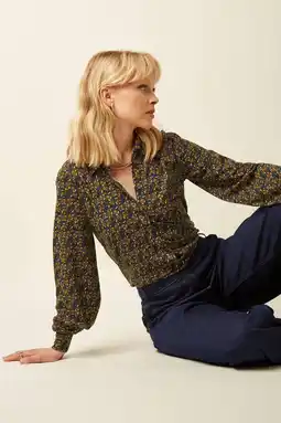 Wehkamp King Louie blouse oker aanbieding