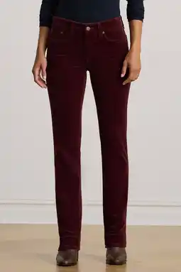 Wehkamp Lauren Ralph Lauren corduroy straight regularwaist casual broek donkerrood aanbieding