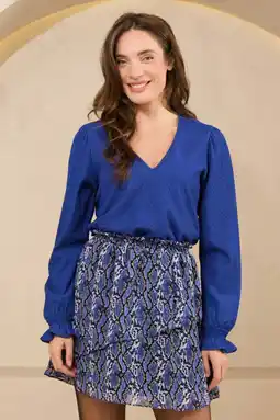 Wehkamp Lofty Manner top blauw aanbieding