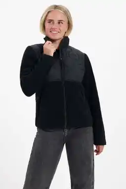 Wehkamp Kjelvik fleece vest Nowi zwart aanbieding