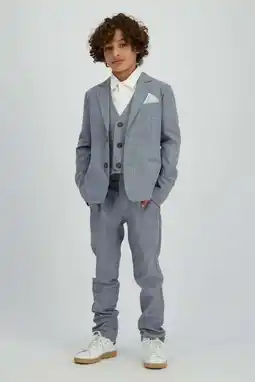 Wehkamp Vingino regular pantalon grijsblauw aanbieding