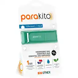 Etos Parakito Anti-Muggen Armband Volwassen Kaki aanbieding