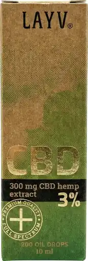 Etos Layv Clean + 300 mg Full Spectrum CBD Olie 10 ML aanbieding