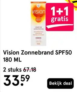 Etos Vision Zonnebrand SPF50 180 ML aanbieding
