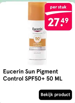 Etos Eucerin Sun Pigment Control SPF50+ 50 ML aanbieding
