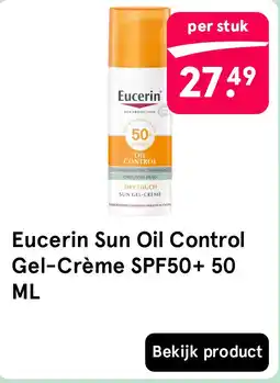 Etos Eucerin Sun Oil Control Gel-Crème SPF50+ 50 ML aanbieding
