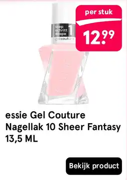 Etos essie Gel Couture Nagellak 10 Sheer Fantasy 13,5 ML aanbieding
