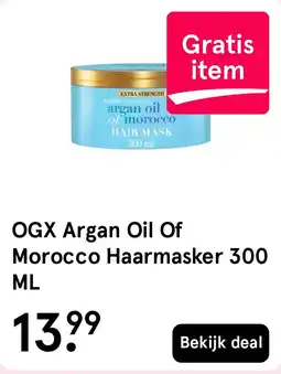 Etos OGX Argan Oil Of Morocco Haarmasker 300 ML aanbieding