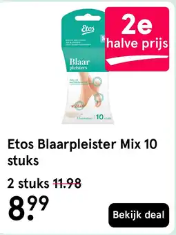 Etos Etos Blaarpleister Mix 10 stuks aanbieding