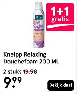 Etos Kneipp Relaxing Douchefoam 200 ML aanbieding