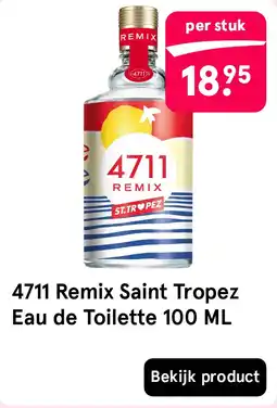 Etos 4711 Remix Saint Tropez Eau de Toilette 100 ML aanbieding